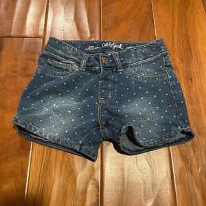 Cat & Jack Blue Jean Shorts with Distressed Look